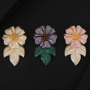 Missvikki Noul Superb de Bijuterii de Lux de Mare Pandantiv Floare Cercei pentru Femei Nobile Mireasa Nunta boucle d'oreille femme 2020