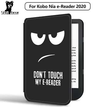 Slim case Pentru Kobo Nia Ereader Inteligent Acoperire din Piele pentru Kobo Nia Ereader Magnetic Flip Auto dormi și te Trezești Ușor Funda