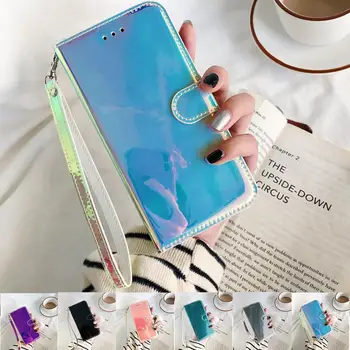 Luminoase Flip din Piele de Caz Pentru coque Xiaomi Redmi Notă 9S caz Xiomi Redmi Nota 9 8T 7 8 8A 7A 9 Pro Max Cover Portofel Cazuri de Telefon