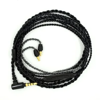 Înlocuire Cablu Audio Pentru Sennheiser IE40 Căști PRO upgrade Argint Placat cu Cablu de Microfon cu Fir Control de Volum 23 AugT2
