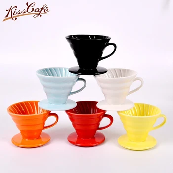2-4 Ceramice Ceașcă De Cafea Espresso Ceașcă De Cafea Filtru Cupe V60 Pâlnie De Picurare Mână Cana Filtre De Cafea Accesorii Pentru Concurs