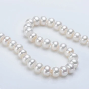 Alb Natural de apă Dulce Colier de Perle de 8-9mm/9-10mm Colier bijuterii 40cm/45cm/50cm Lungime Colier Moda Bijuterii Pentru Femei