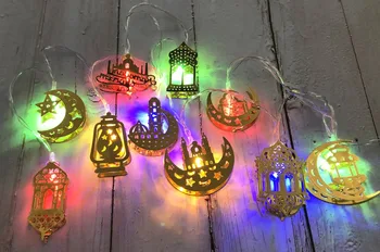 1.65/3m Decor Nunta Stele, Luna Lumina LED String EID Mubarak Ramadan Decor Petrecere de Ziua Decor Consumabile