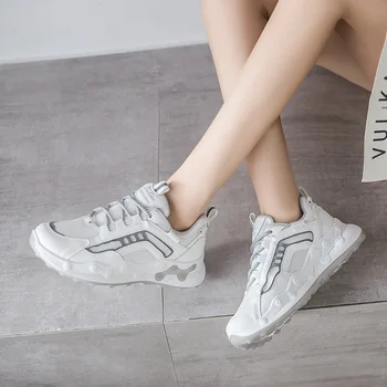 2020 Femei Platforma Indesata Adidași 5cm mare dantelă-up Casual Vulcaniza Pantofi de lux, Designer de moda de sex feminin Adidași R10-10