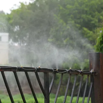 Noi Sosiri fierbinte 12 Duze Grădină, Terasă Ceață Sistemul de Răcire cu Apă Aspersoare Spray de Răcire Kituri Perfect pentru răcire în aer liber