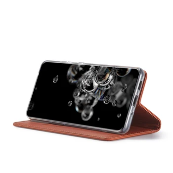 Magnetic Caz Pentru Samsung Galaxy S20 Ultra S10 S10E Plus S9 S8 Plus Nota 10 9 8 A40 A50 A70 A51 A71 Portofel Caz de Telefon Flip Cover