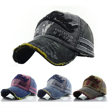 Retro Spălate Denim Pânză Litere Mozaic De Moda De Epocă Șapcă De Baseball Bărbați Femei Snapback Sepci Hip Hop Pălării De Iarnă Hat