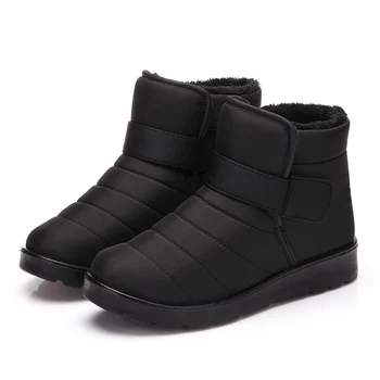 ZUNYU Noua Moda Barbati Cizme de Înaltă Calitate rezistent la apa Glezna Cizme de Zapada Pantofi Cald Blana de Pluș Cârlig & Bucla de Pantofi de Iarna Transport Gratuit