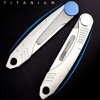 EDC aliaj de titan în aer liber instrument. Portabil, convenabil cuțit de utilitate demolare express breloc mini rafinat caseta de cuțit