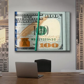 Dolarul Bani Poster de Inspiratie Arta Panza Tablouri Canvas Wall Art Imaginile pentru Camera de zi Decor Acasă