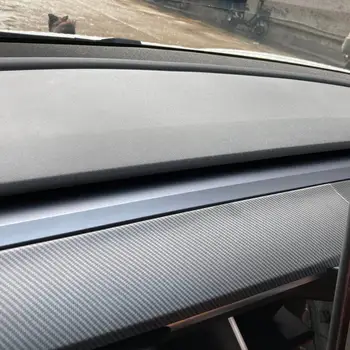 Subsecțiunea glazura finisaj mat din fibra de Carbon accesorii de decor Pentru Tesla Model 3 Y Center control panel capac de protecție