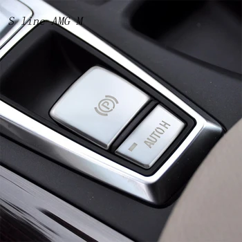 Styling auto Pentru BMW X5 X6 E70 E71 x5m x6m Centrală a Frânei de parcare Automată H Butoane de comutare a Acoperi Autocolante de Interior Accesorii auto