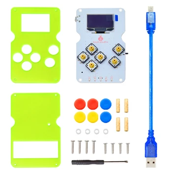 Keyestudio GAMEPI ATMEGA32U4 DIY Kit HandheldCon W/OLED Mașină de Joc de Consola Starter Kit pentru Arduino compatibil cu ARDUBOY