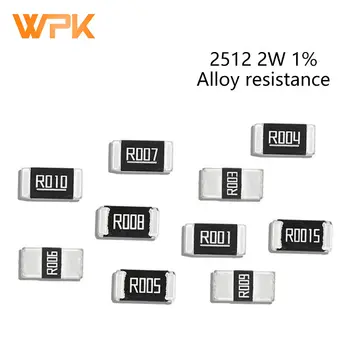 50Pcs 2512 3W SMD Aliaj Rezistențe Set Toleranță de 1% 0.002 R 0.007 R 0.012 R 0.025 R 0.1 R 0.18 R 0.22 Ohm Scăzut Ohmice Chip Rezistență Kit