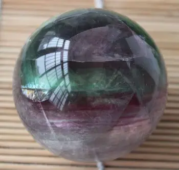 Naturale colorate fluorit mingea lustruire glob de cristal