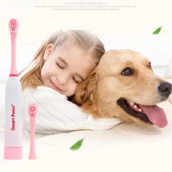 Câine de Companie electrice Dinte Perie de Curățare Dinti Câinii cu Non-alunecare Mâner Perfect Dintii de Îngrijire pentru animale de Companie Câine de Sănătate Orală Produse