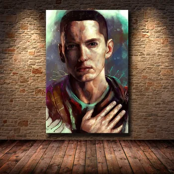 Panza Pictura Eminem Hip Hop Rap Dumnezeu Super Rapper, Cântăreț De Muzică Stea Postere Si Printuri De Arta De Perete Tablou Abstract Decor Acasă