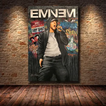 Panza Pictura Eminem Hip Hop Rap Dumnezeu Super Rapper, Cântăreț De Muzică Stea Postere Si Printuri De Arta De Perete Tablou Abstract Decor Acasă
