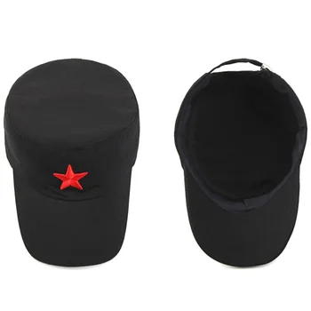 NOI Bumbac capac Militar pentru Barbati femei red star Broderie marinar, Pălărie de epocă pentru bărbați plat camuflaj de agrement de vară căpitanul capac