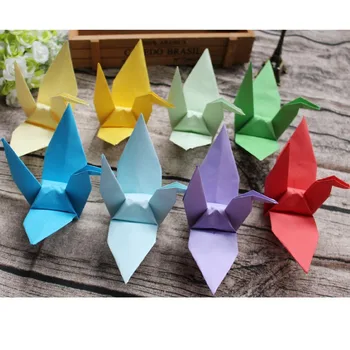 50pcs Manual Macara de Hârtie Decor de Nunta Petrecere de Ziua de BRICOLAJ Decoratiuni de Logodna Culori Origami Crane Consumabile Partid