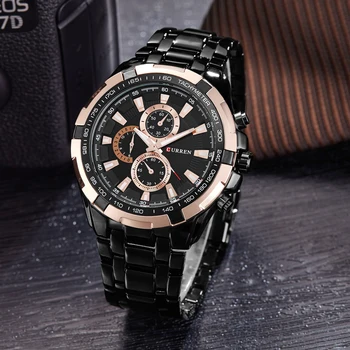 Top Brand de Lux din oțel complet Ceasuri Barbati Sport Business Casual cuarț Încheietura Ceasuri Militare Ceas de mână rezistent la apă Relogio VÂNZARE