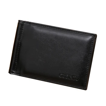 GUBINTU 2019 nou clip de bani portofel stil Vintage bani clipuri barbati portofele din piele pu trifold ID-ul de card de credit geanta