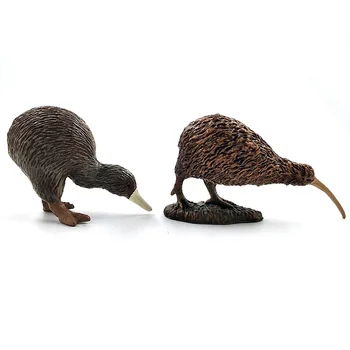 Simulare Drăguț Mic pasăre kiwi model animal de plastic mini figura decor acasă figurina decor accesorii jucării pentru copii