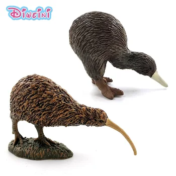 Simulare Drăguț Mic pasăre kiwi model animal de plastic mini figura decor acasă figurina decor accesorii jucării pentru copii