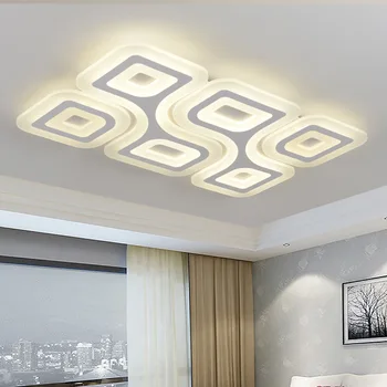 Slim Acril Art LED Lumini Plafon Living Dormitor Camera de Studiu Restaurant Comerciale lămpi de Tavan corp de Iluminat