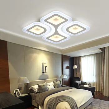 Slim Acril Art LED Lumini Plafon Living Dormitor Camera de Studiu Restaurant Comerciale lămpi de Tavan corp de Iluminat