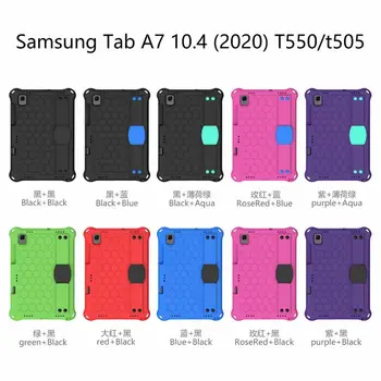 Copii de Siguranță Mâner EVA Caz pentru Samsung Galaxy Tab A7 10.4 inch 2020 T500 T505 SM-T500 SM-T505 Sta de Acoperire rezistent la Șocuri Comprimat #S