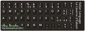 1000pcs/lot Italian Keyboard Autocolant Italia Pentru laptop desktop tastaturi Autocolante