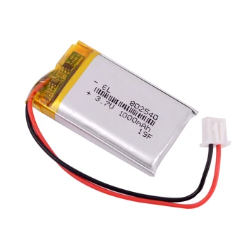 XHR-2P 2.54 1000mAh 802540 3,7 V litiu-polimer baterie 852540 cod de scanare instrument vorbitor de conducere aparate mouse-ul lanterna
