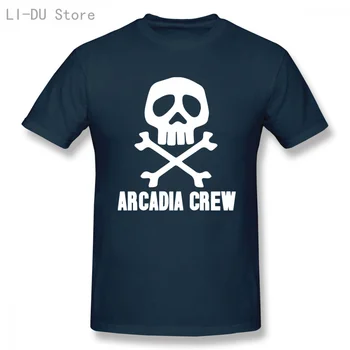 Amuzant Barbati Tricou Femei Noutate Tricou Captain Harlock Arcadia Pirat Craniu Rece T-Shirt