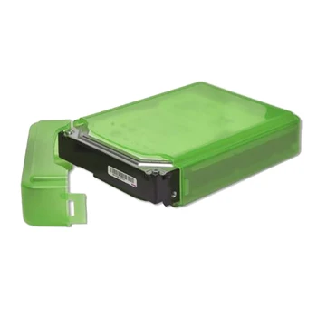 3.5 Inch IDE SATA HDD Hard Disk Cutie de Depozitare Caz de Protecție - Verde