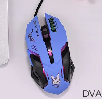 6 Butoane de Jocuri de Respirație LED Backlit Gaming mouse D. VA Reaper prin Cablu USB Mouse de Calculator pentru PC& Mac Overwatch Jucătorii