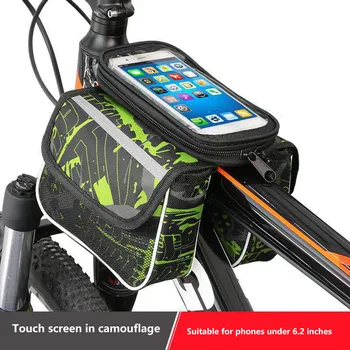 Touchscreen Sac de Biciclete Sac Impermeabil de Mare Capacitate Cadru Sus Fata Tub Sac de Ciclism 6.5 în Cazul în care Telefonul Biciclete MTB Accesorii