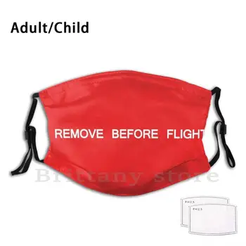Scoateți Înainte De Zbor Copii Adulti Refolosibile Pm2.5 Filtru Masca De Zbor A Aviației Elimina Înainte De Zbor Pilot De Avion Zbura În Spațiul Aerian
