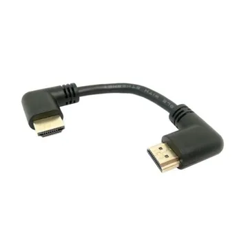 HDMI 2.0 4K 3D Dual de 90 de Grade la Stânga în Unghi HDMI de sex Masculin la Stânga în Unghi HDMI de sex Masculin HDTV Cablu pentru DVD, PC, PS3 15cm/50cm/100cm 3FT