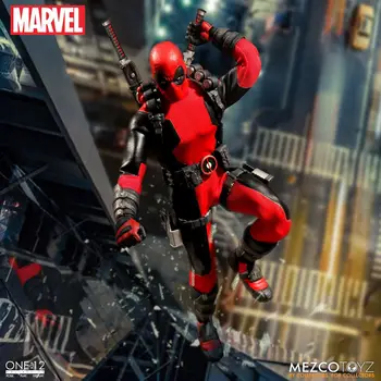 Mezco Marvel Deadpool X-Men Super-Erou Una:12 Colective BJD Figura Jucării 16cm