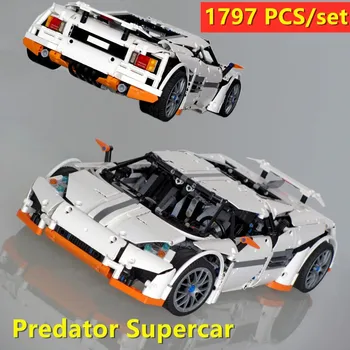 Noi MOC SERIA Predator Supercar Super Masina de Curse LeGINGlys Technic MOC-2811 se POTRIVESC 20052 bloc caramida copil jucarii cadou