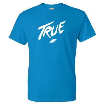 Avicii T-shirt DJ Moda Streetwear ADEVĂRAT Solid de Culoare Scrisoare de Imprimare Bărbați Femei Tricou Sport-Casual din Bumbac Tricou Tricouri Topuri Haine