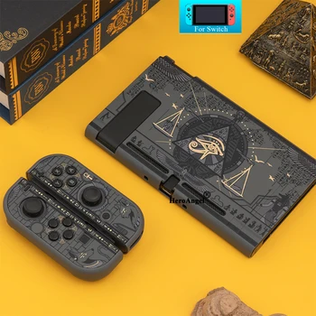 Pentru Nintendo Comutator Caz Misterios Egipt Faraon Acoperire Completă Shell Joycon Controller Shell Hard Cover Cutie Pentru Nintendo Accessori
