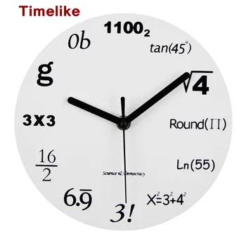 2021 Moda Acrilice Ceas De Perete Cu Design Modern Noutate Ecuație Matematică Ceas, Administrat De Arta De Perete Ceas Relogio De Parede Decor Acasă
