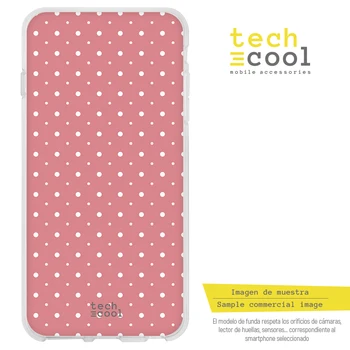 FunnyTech®Silicon de Caz pentru Samsung Galaxy S8 buline roz fundal