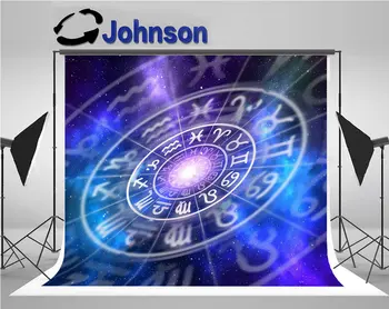 Semne zodiacale în Interiorul Horoscop Cercul de Astrologie fundal Calculator de Înaltă calitate de imprimare foto de perete fundal studio