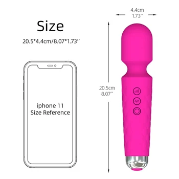 Sex puternice Instrumente de Femei punctul G Masturbator USB Vibrator AV Vibrator Magic Wand Vagin Stimulator Clitoris Vibratoare Jucarii Sexuale