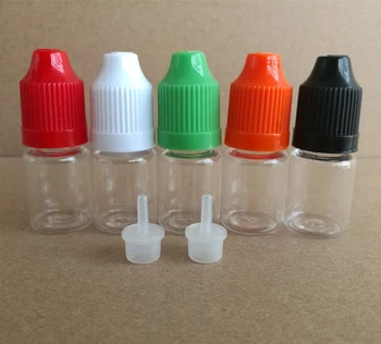 100buc 5ml PET de Plastic Clar Dropper Sticla de E-Lichid, 5ml Reîncărcabile Sticla cu Lung și Subțire Sfat pentru Unghii cu Gel