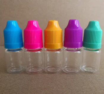 100buc 5ml PET de Plastic Clar Dropper Sticla de E-Lichid, 5ml Reîncărcabile Sticla cu Lung și Subțire Sfat pentru Unghii cu Gel