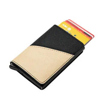 BISI GORO 2 Culori Mozaic Titularii de Carte de Afaceri Card de Credit Cazul RFID Anti-furt Suport din Aluminiu Minimalist Portofel Slim 2020
